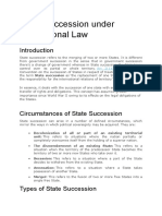 State Succession Under International Law