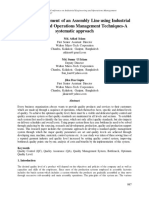 Quality Improvement of An Assembly Line Using Industrial Engineering and Operations Management Techniques-A Systematic Approach