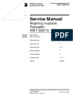 Service Manual: Washing Machine Toploader AWT 5067/3