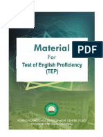 Test of English Proficiency - 1