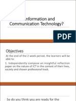 What Is Information and Communication Technology?