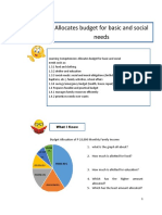 Allocates Budget For Basic and Social Needs: Lesson 2