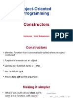 Topic 4. Constructors and Object Creation