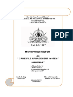 " Crime File Management System ": Rasiklal M. Dhariwal Institute of Technology