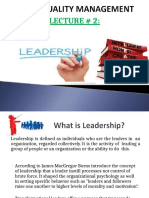 Total Quality Management Chapter 2 Leadership