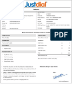 Tax Invoice: Being Amount Paid For Advertising Listings On Just Dial