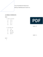 Soalan Matematik Tingkatan 4