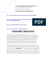 Consumer Behaviour Project Report