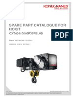 Spare Part Catalogue For Hoist: CXT40410040P36FBL0S