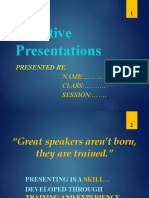 Effective Presentations Skills (Guideline For Student's Presentation)