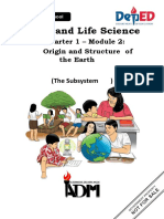 Earth and Life Science: Quarter 1 - Module 2: Origin and Structure of The Earth