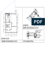 Isometric Sewer and Drainage Layout: Plan Section