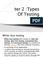 Chapter 2:types of Testing