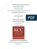 Use of Waste Plastic Materials For Road Construction