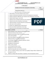 Question Bank-Clinical Toxicology Iv Pharm.D CHAPTER 1: General Principles Involved in The Management of Poisoning 3 Hrs II Short Essays: 5 Marks