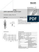 Pressure Reducing, Pilot Operated Spool Type: Common Cavity, Size 10