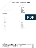 End of Year 1 Standard Test A Answers