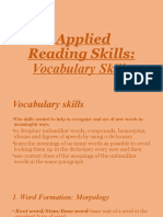 Applied Reading Skills