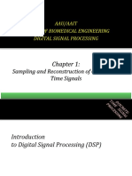 Aau/Aait Center of Biomedical Engineering Digital Signal Processing