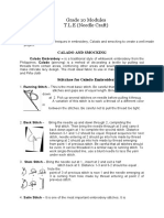 Grade 10 Modules T.L.E (Needle Craft) : Melcs