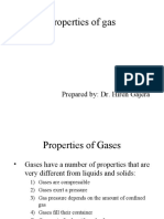 Properties of Gas: Prepared By: Dr. Hiren Gajera