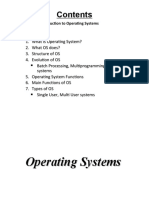 Introduction Components Evolution and TYPES of OS