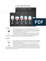 A. Types of Red Wine Glasses: 1. Cabernet