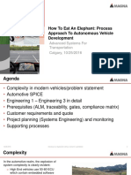 How To Eat An Elephant: Process Approach To Autonomous Vehicle Development