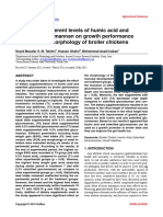 Influence of Different Levels of Humic Acid