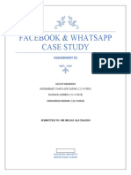 Facebook & Whatsapp Case Study FINAL PDF