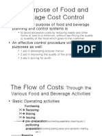 FBeverage Cost Control