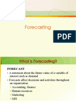 Forecasting PPT Notes