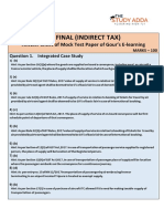 Answer Sheet of Mock Test Paper 31.3.2020