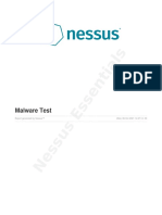 Malware Test: Report Generated by Nessus™ Wed, 06 Oct 2021 14:47:14 - 03