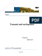 Tsunami and Earthquakes: Topic