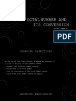 Octal Number and Its Conversion: Odejar, Cheena M. Bscpe-1A