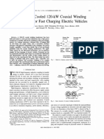 An Actively Cooled Coaxial Winding Transformer For Fast Charging Electric Vehicles