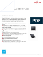 Notebook Computer LIFEBOOK U749 Datasheet en