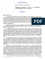 Petitioner vs. vs. Respondents: Second Division