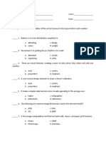 Multiple Choice: Write The Letter of The Correct Answer To The Space Before Each Number