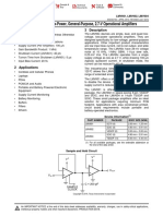 Lmv60X 1-Mhz, Low-Power, General-Purpose, 2.7-V Operational Amplifiers