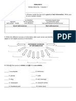 Grade 6 Summative Test in English