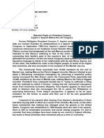 Team 5 Reaction Paper On President Corazon Aquino's Speech Before The US Congress