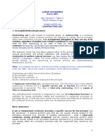 Utsourcing) Is A Business: Atty. Paciano F. Fallar Jr. SSCR-College of Law Some Notes On