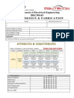 DEC50143 Cmos Ic Design & Fabrication: Department of Electrical Engineering