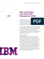 Ibm Openpages Operational Risk Mamagement Software Solution