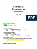 Intermediate Microeconomics: Vivekananda Mukherjee Department of Economics, Jadavpur University Lecture 7 and 8