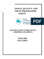 SPFSC English Syllabus