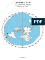 Azimuthal Map - Tabloid