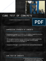 Cube Test of Concrete